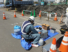 地下水流向流速調査